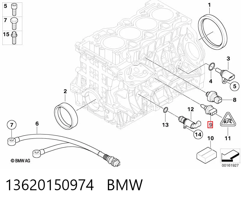 13620150974 BMW Покажчик температури охолоджуючої рідини