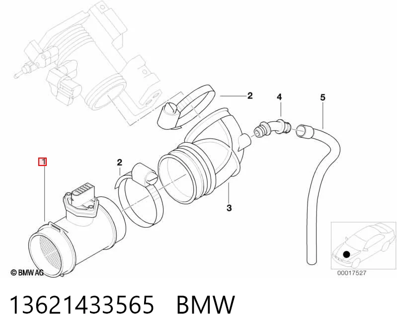13621433565 BMW Датчик витрати повітря