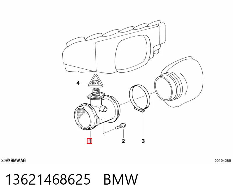 13621468625 BMW Датчик витрати повітря