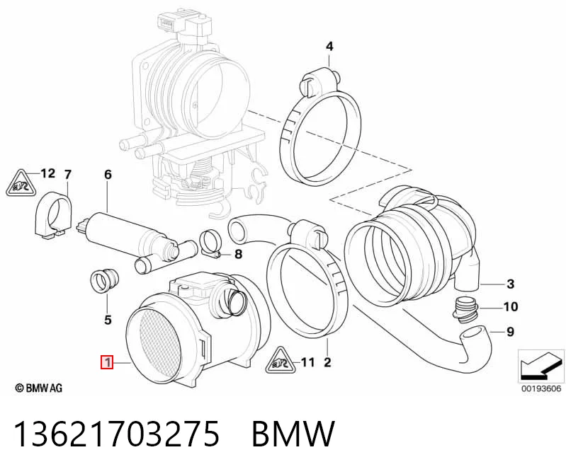 13621703275 BMW Датчик витрати повітря