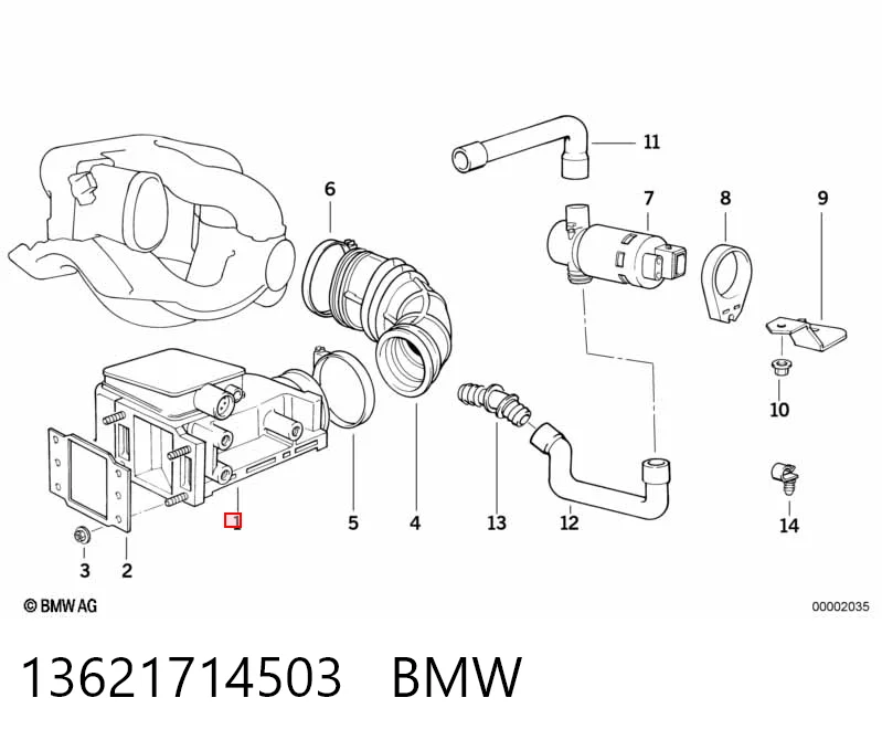 13621714503 BMW Датчик витрати повітря