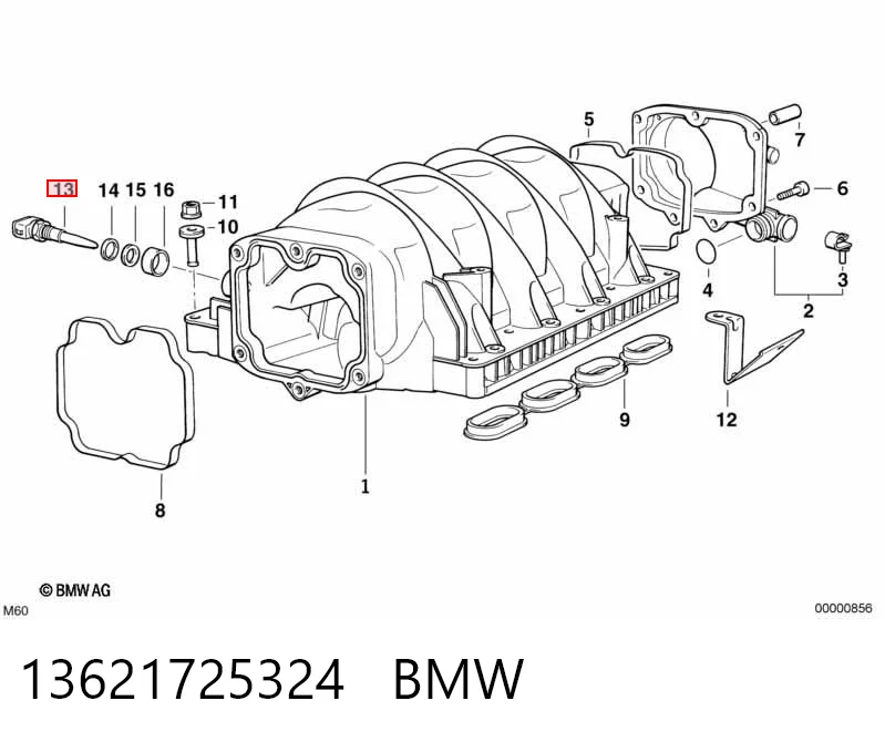 Купити Датчик температури впускного повітря BMW 7  E32