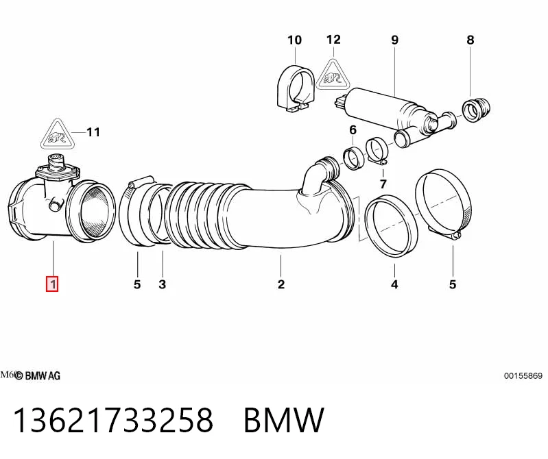 13621733258 BMW Датчик витрати повітря