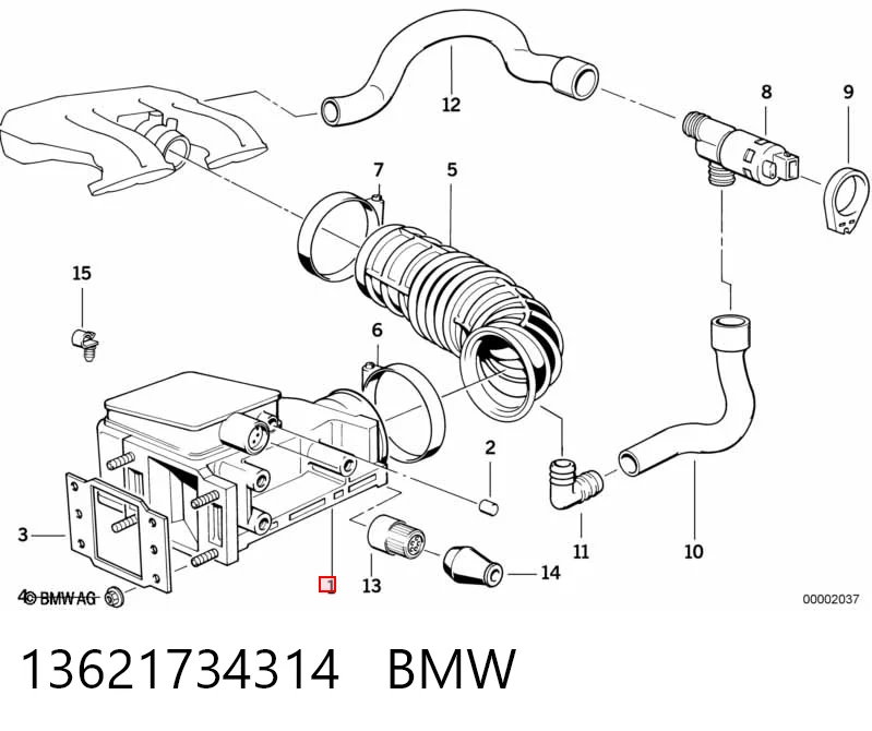 Датчик витрати повітря на BMW 3  E30