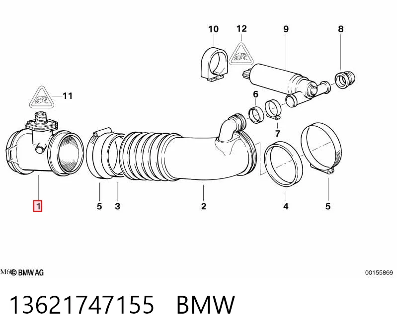 13621747155 BMW Датчик витрати повітря