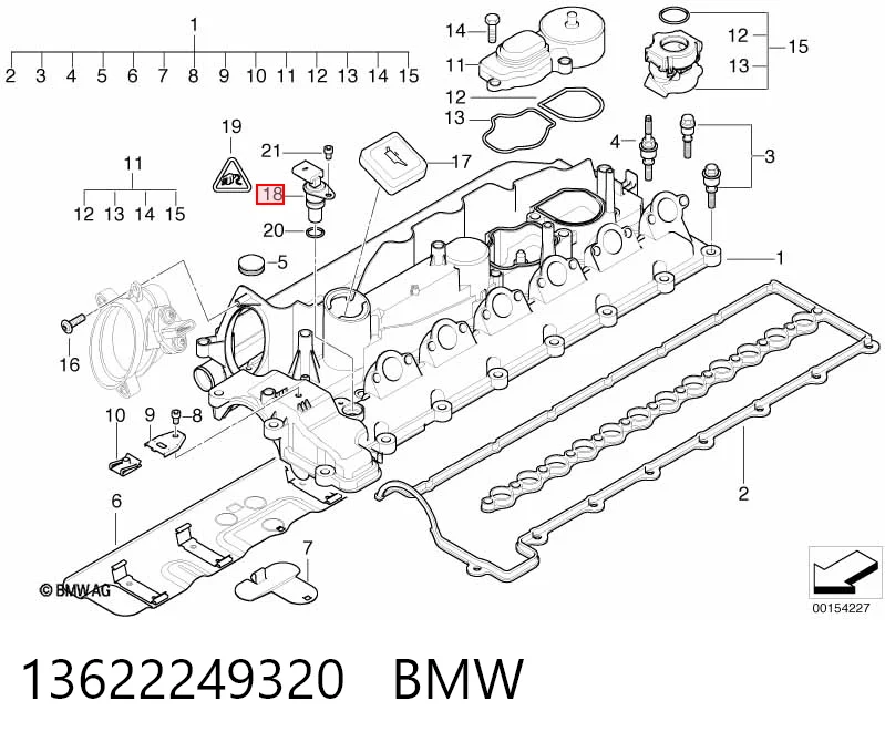 13622249320 BMW Датчик розподільного вала