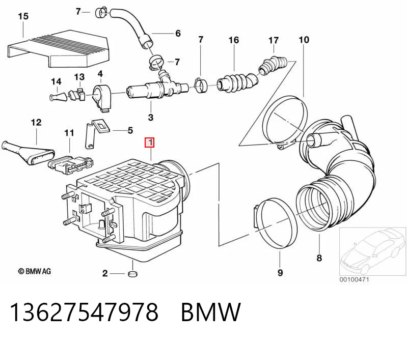Датчик витрати повітря на BMW 5  E28