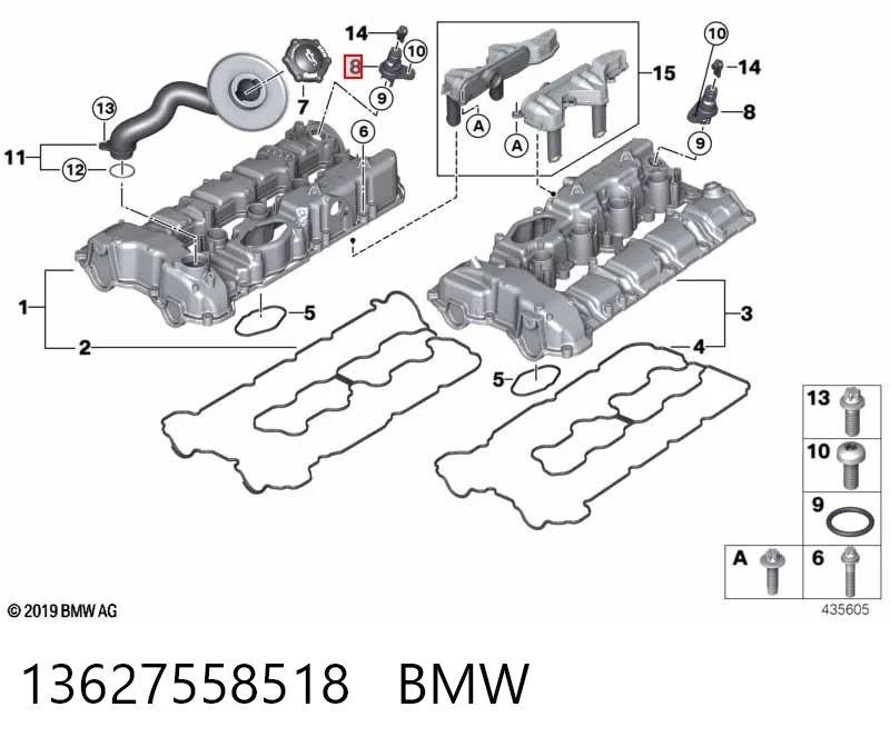 13627558518 BMW Датчик розподільного вала
