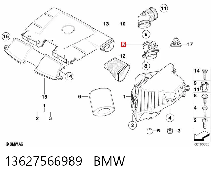 13627566989 BMW Датчик витрати повітря