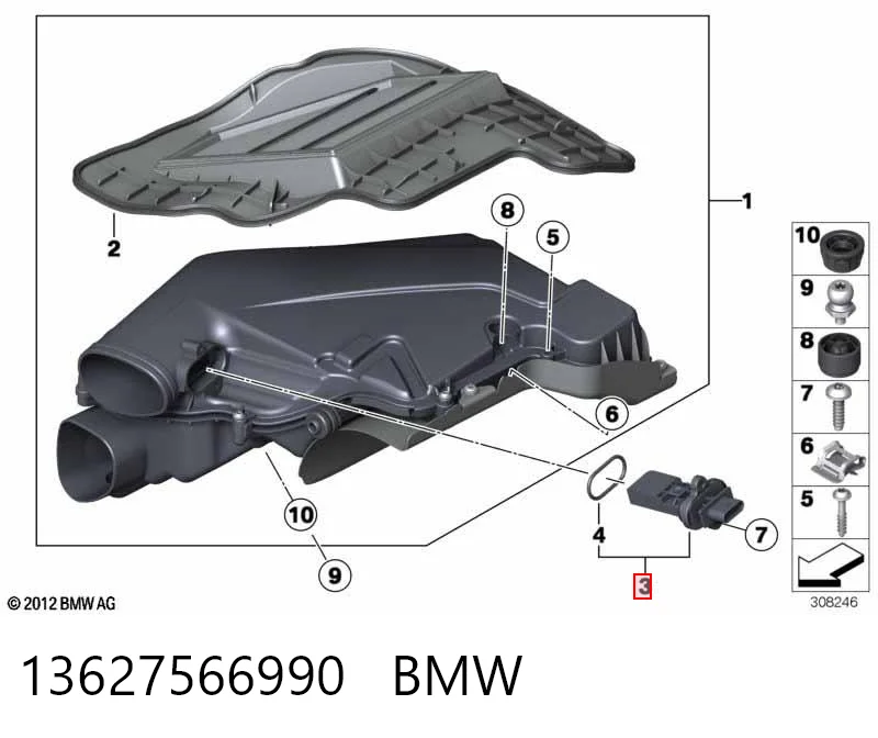 13627566990 BMW Датчик витрати повітря