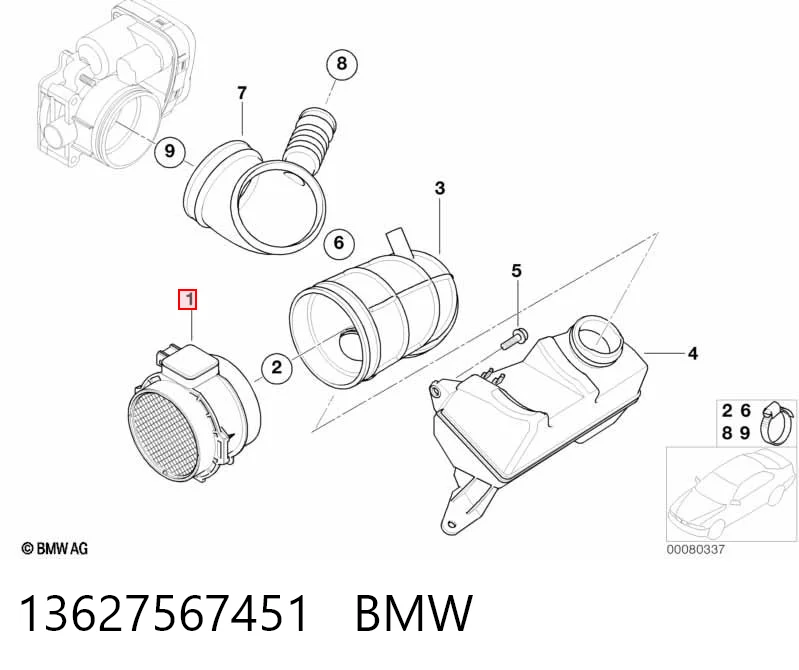13627567451 BMW Датчик витрати повітря