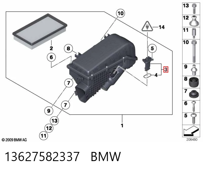 Датчик витрати повітря на BMW 7  G11, G12