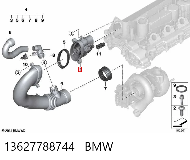 13627788744 BMW Датчик витрати повітря