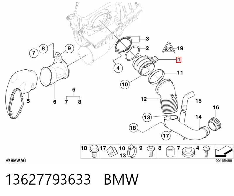 13627793633 BMW Датчик витрати повітря