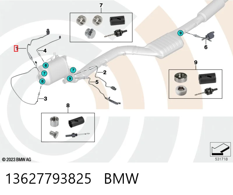 13627793825 BMW Лямбда зонд після каталізатора