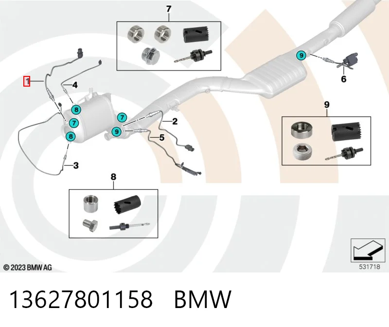 13627801158 BMW Лямбдазонд, датчик кисню до каталізатора