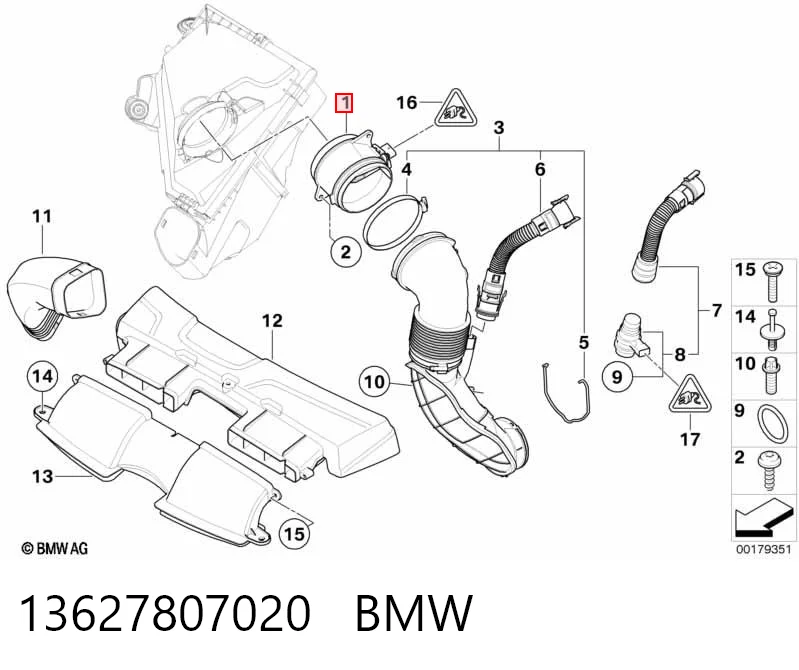 13627807020 BMW Датчик витрати повітря