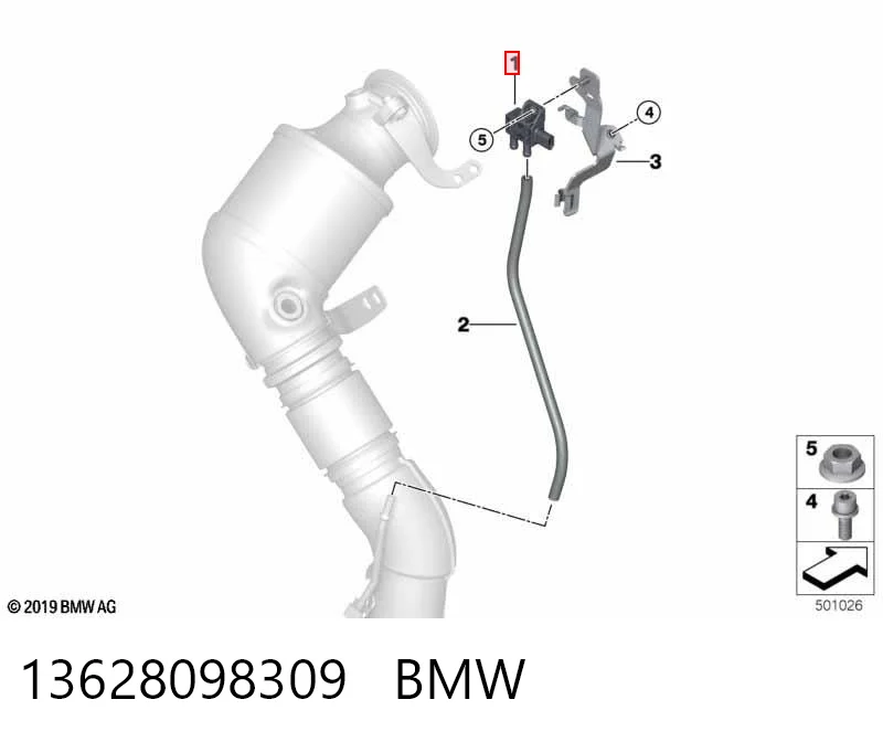 13628098309 BMW Датчик тиску вихлопних газів