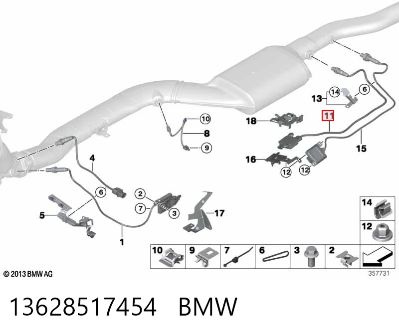281007682 Bosch Датчик тиску вихлопних газів