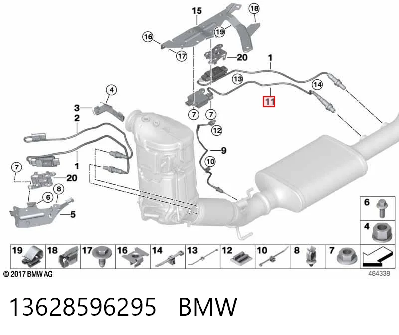 281008472 Bosch Датчик тиску вихлопних газів