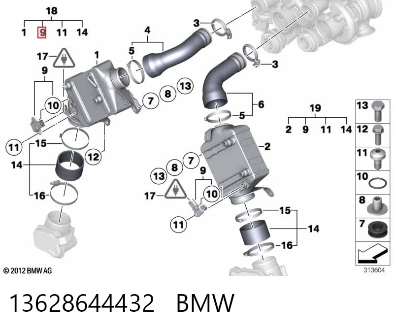 13628644432 BMW Датчик наддува