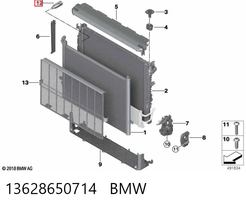 13628650714 BMW Датчик радіатора