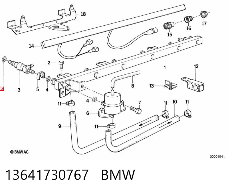 13641730767 BMW Кільце інжектора