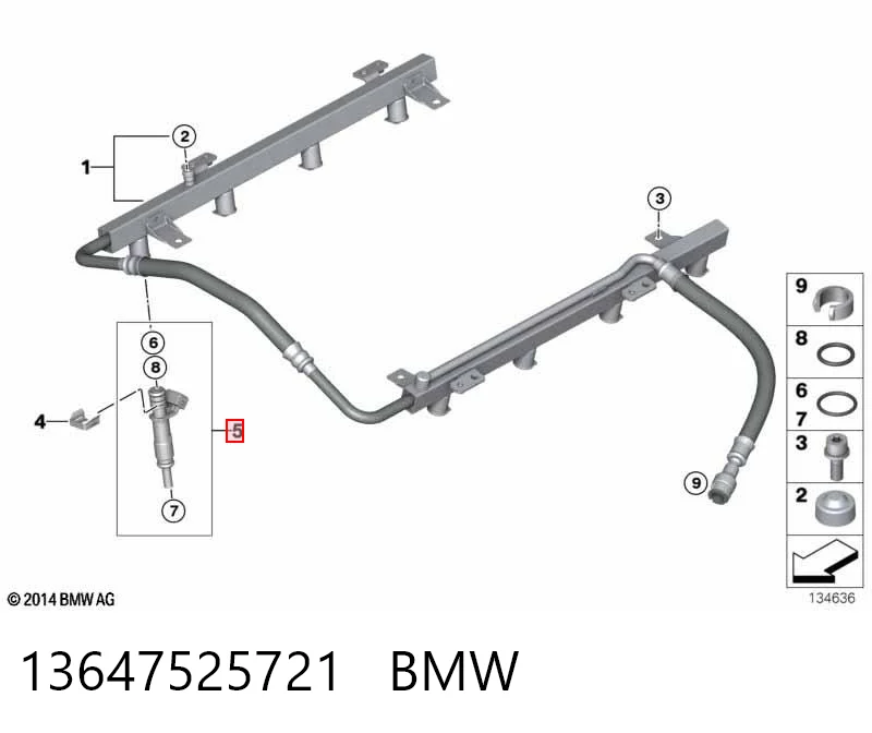 13647525721 BMW Форсунка вприску палива