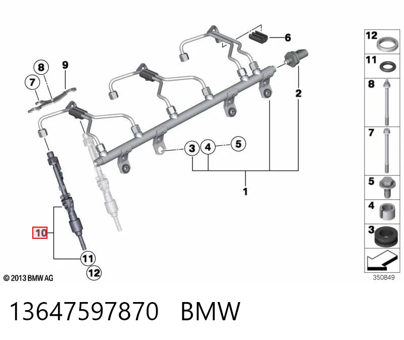 Форсунка вприску палива на BMW 2  F23
