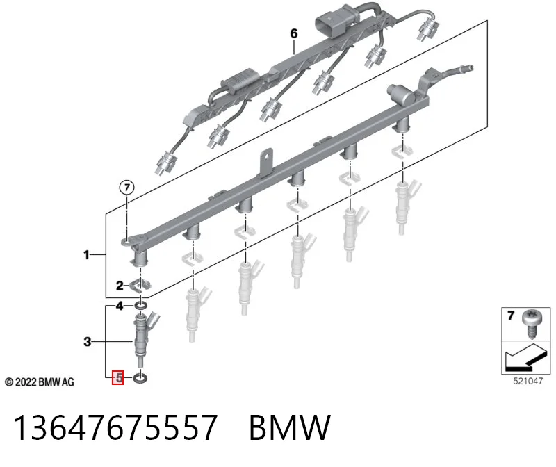 13647675557 BMW Кільце інжектора