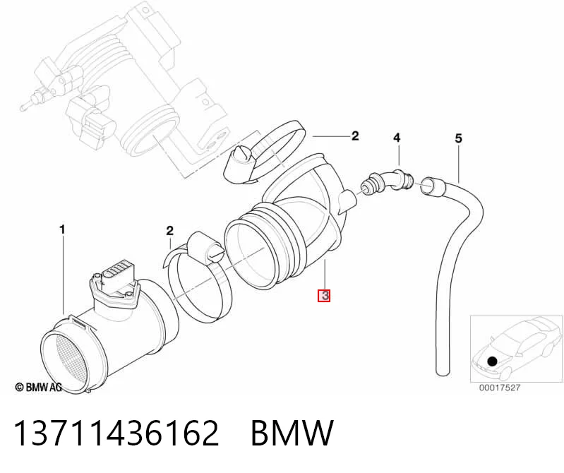 Патрубок повітряний, дросельної заслінки Polcar 2008PF4 ціна, від 8.45 USD