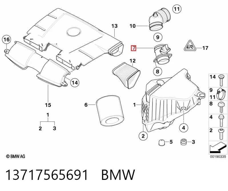 13717565691 BMW Датчик витрати повітря