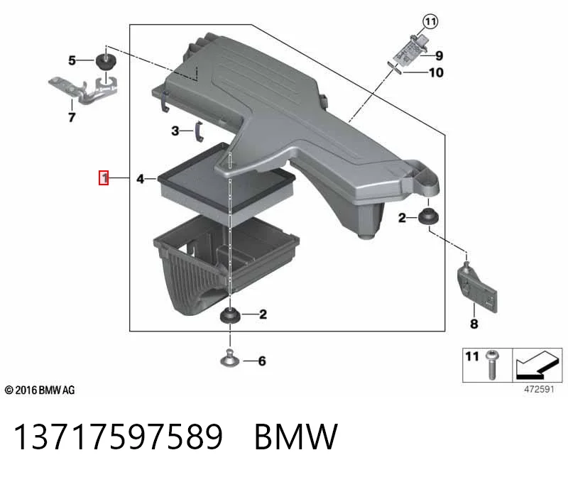 PBM880001K KLARKSONAS Коробка фільтра