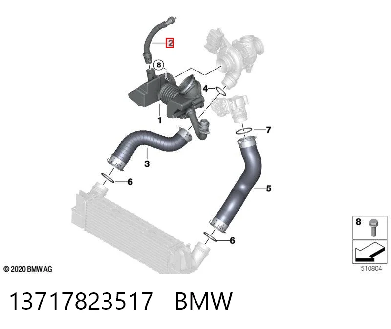 32133008 AND Шланг повітряний вентиляції картера