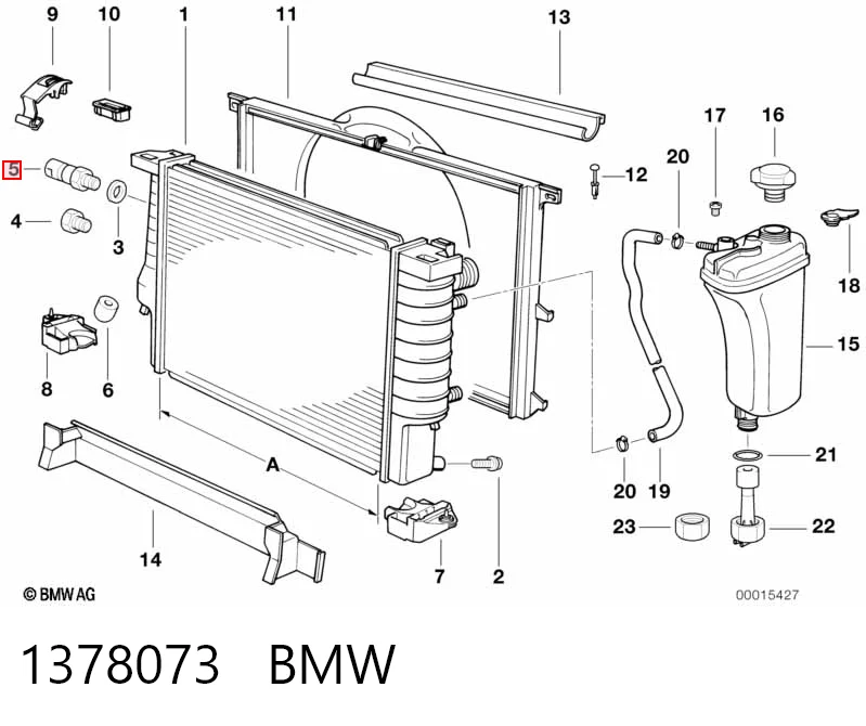 1378073 BMW Датчик радіатора