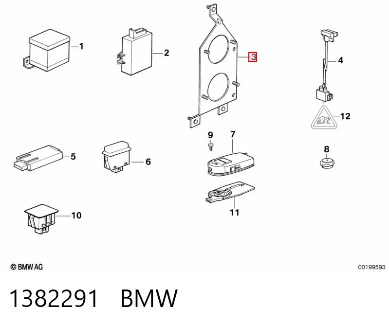 1382291 BMW Конденсатор