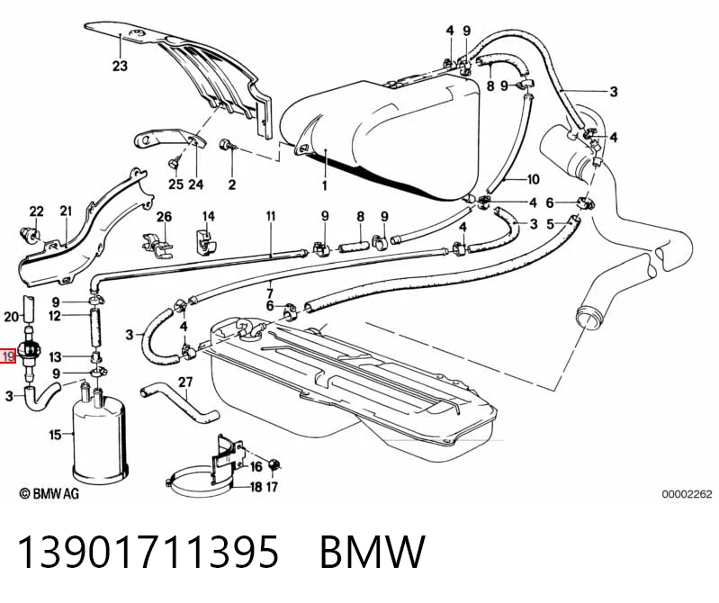 0280142150 Hyundai/Kia Клапан вентиляції газів паливного бака
