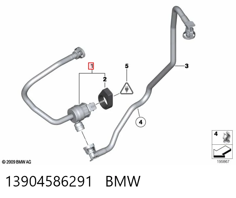 13904586291 BMW Клапан вентиляції газів паливного бака