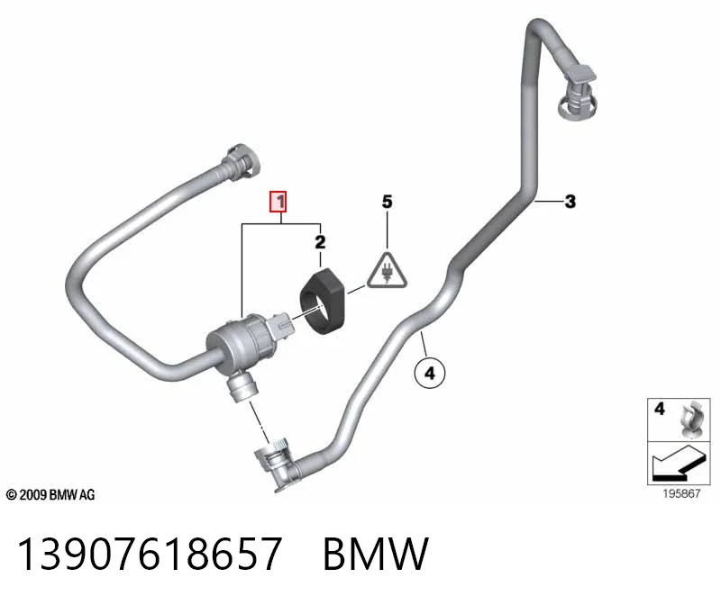 13907618657 BMW Клапан вентиляції газів паливного бака