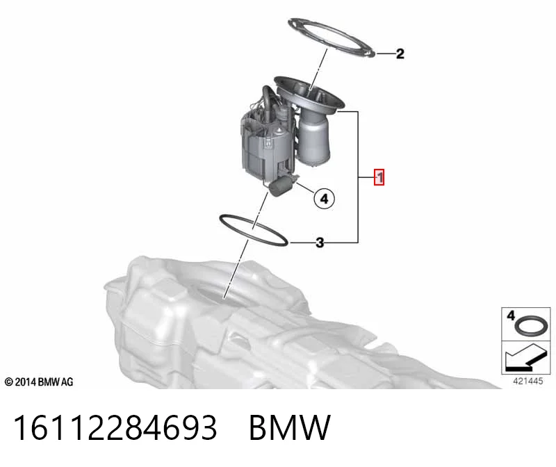 16112284693 BMW Електробензонасос