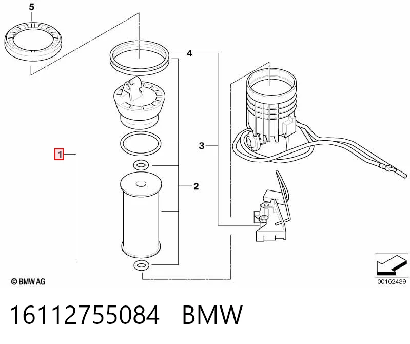 16112755084 BMW Корпус паливного фільтра