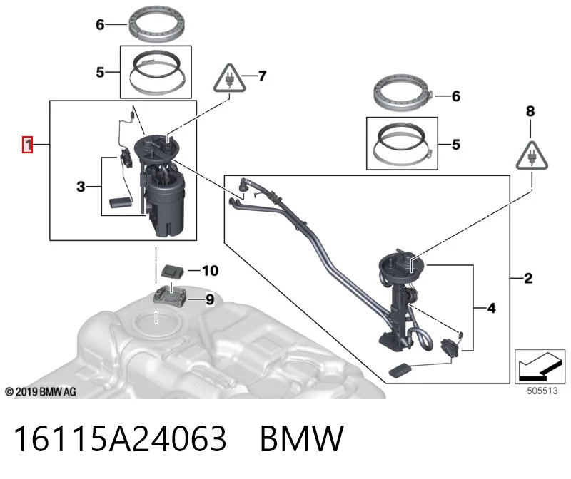 16115A24063 BMW Електробензонасос