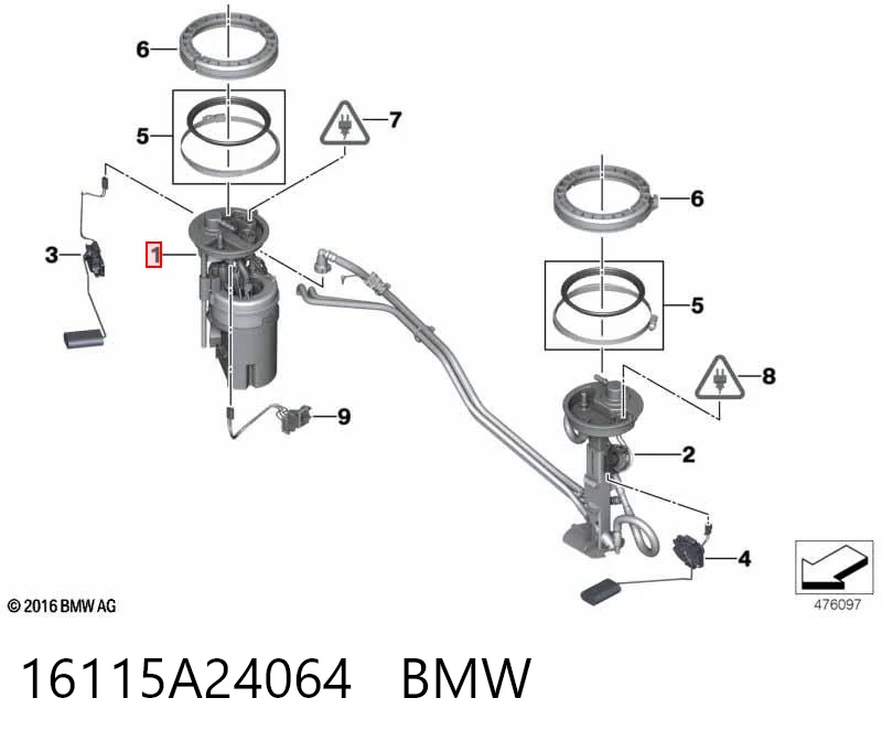16115A24064 BMW Електробензонасос