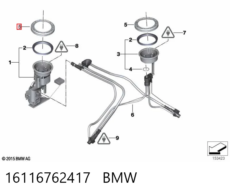 Кришка паливного насоса BMW 6762417 ціна, від 6.28 USD