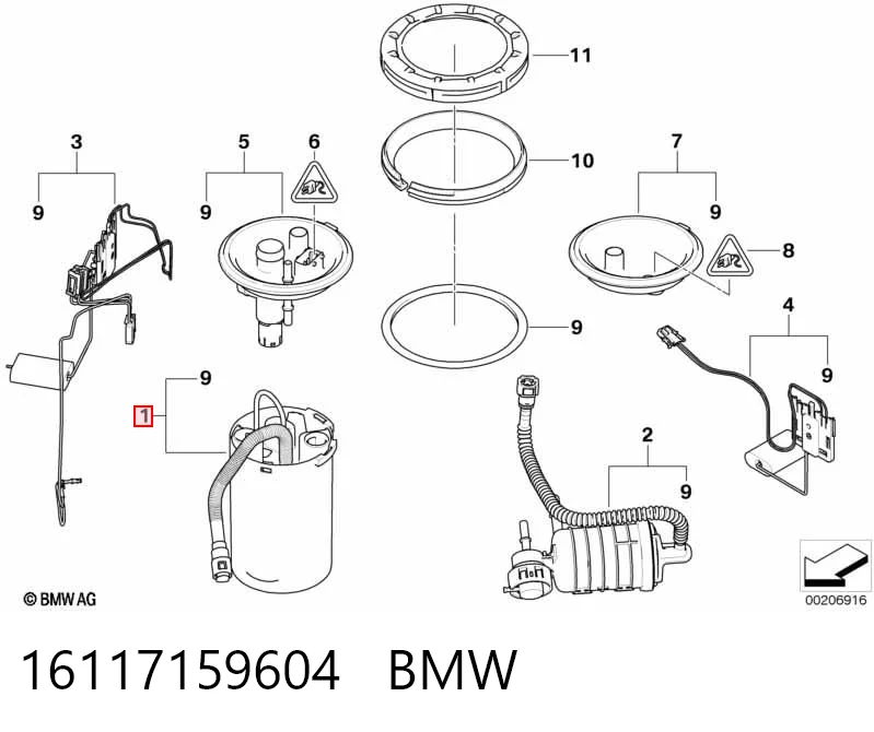 16117159604 BMW Електробензонасос