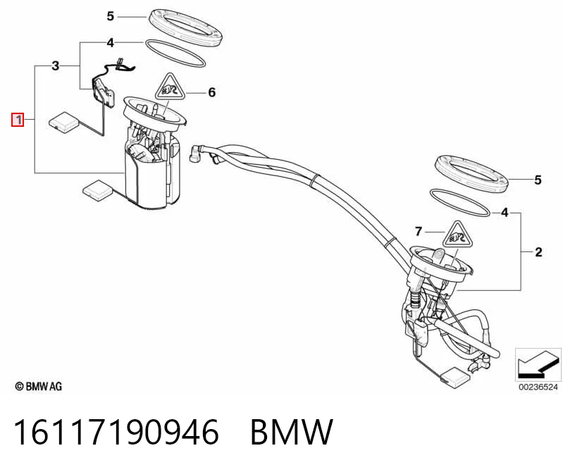 16117190946 BMW Електробензонасос