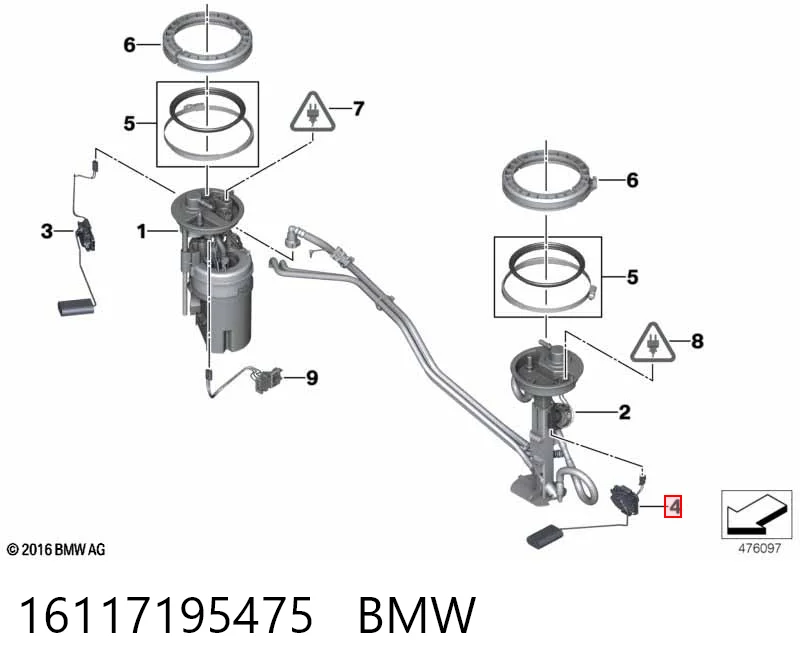 Купити Датчик рівня палива BMW X5  E70