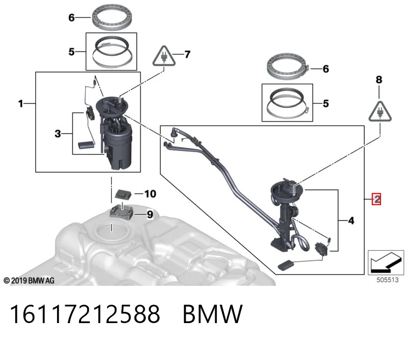 16117212588 BMW Електробензонасос