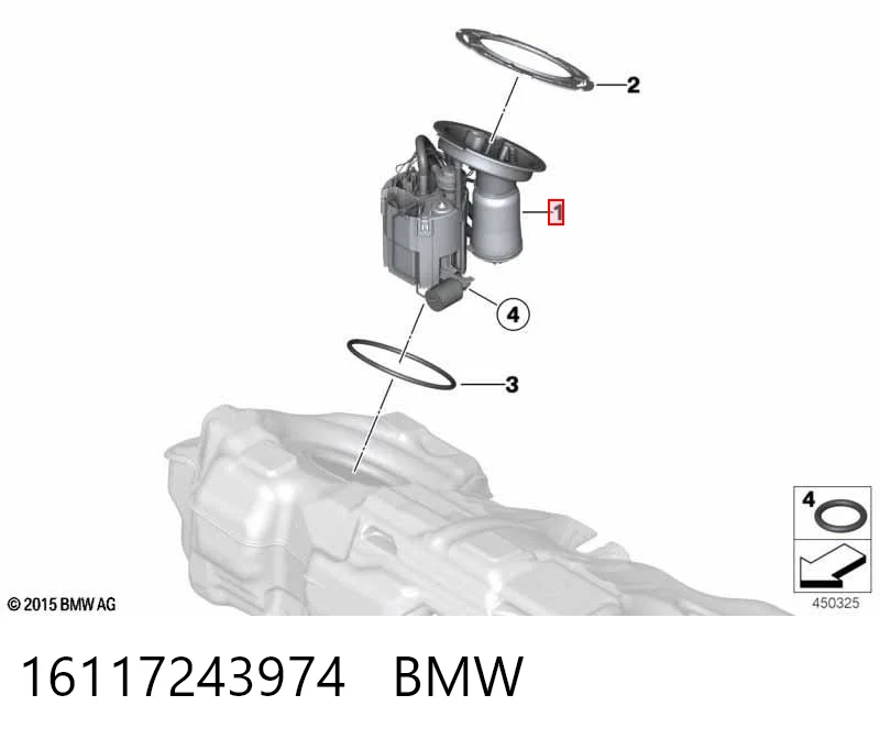 16117243974 BMW Електробензонасос