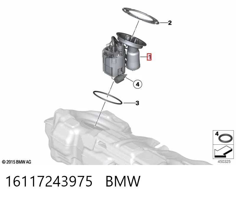 16117243975 BMW Електробензонасос